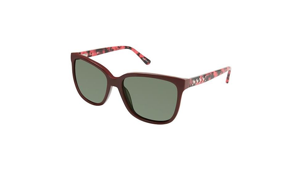 Nicole Miller Ryder Sunglasses - Frame Purple/Tortoise, Lens Color Dark Brown Gradient, Size 55/16mm NMRYDER03