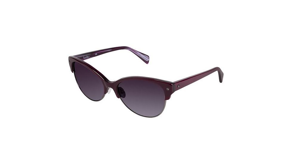 Nicole Miller Verdi Bifocal Prescription Sunglasses NMVERDI03 - Frame Color Purple Horn