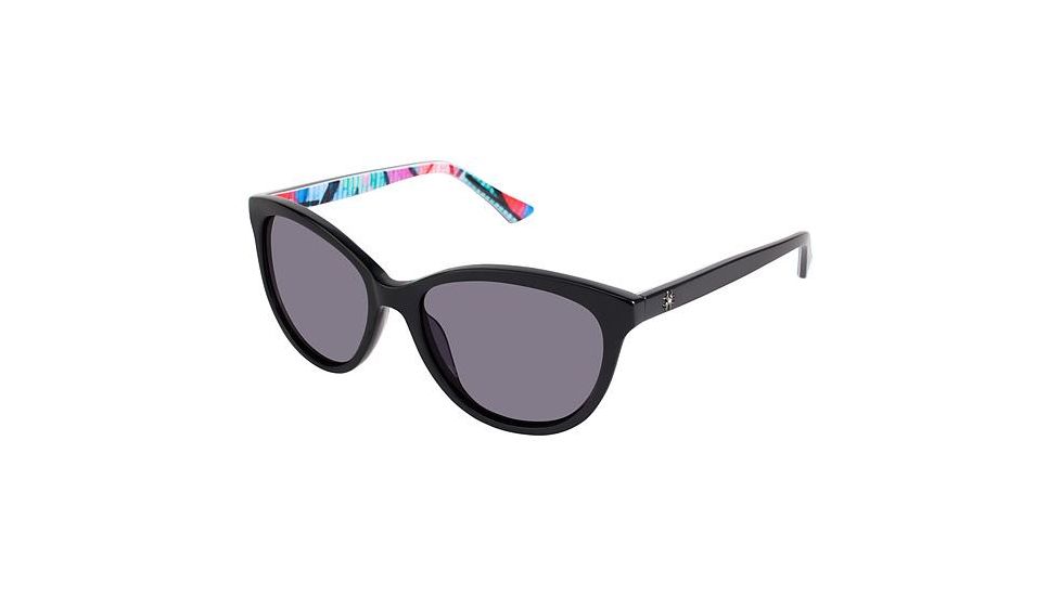 Nicole Miller Wooster Progressive Prescription Sunglasses NMWOOSTER01 - Frame Color Black Graffiti