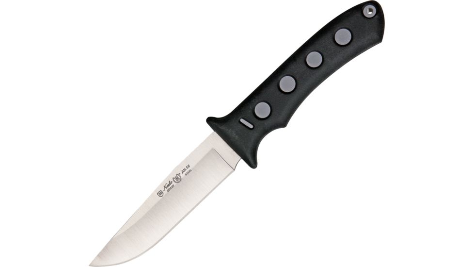 Nieto Cuchillo Aventura Fixed Blade Knife, SS Plain Blade, Black handle NIE3151