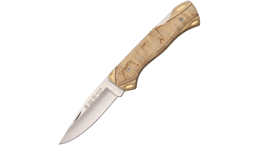 Nieto Navaja Linea Alpina Folding Knife,Curly Birch Handle NIE061