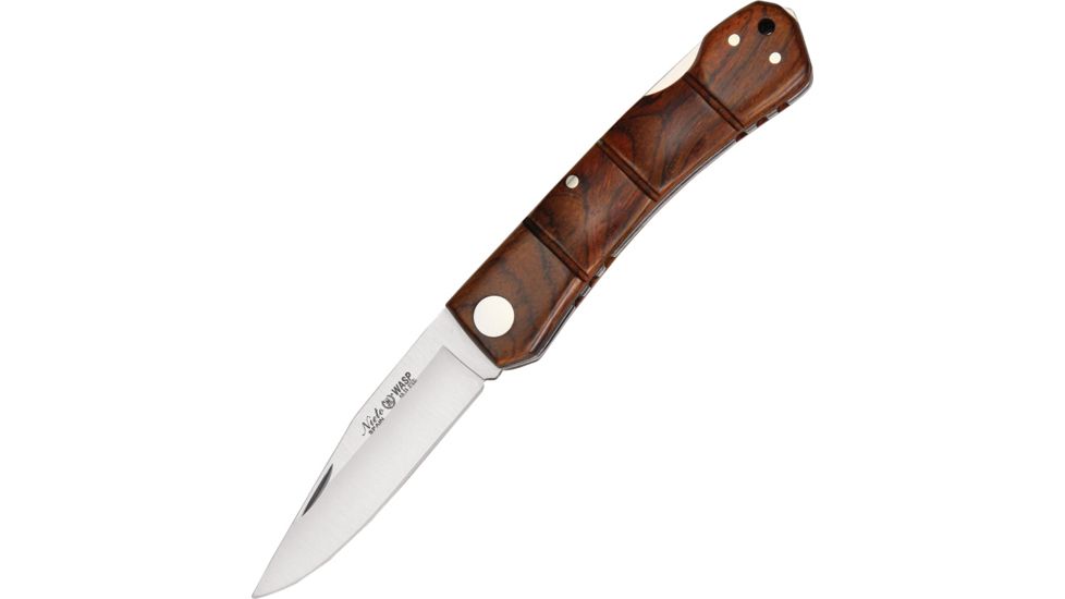 Nieto Navaja Wasp Lockback Fold Knife, SS drop point blade, Cocobolo wood handle NIE446