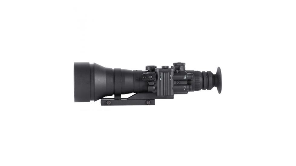 Night Optics Gladius 760 Gen 4G 6x Night Vision Rifle Scope, Mil-Dot Reticle B/W Gated, Manual Gain, Filmless, Black NS-7604GBM