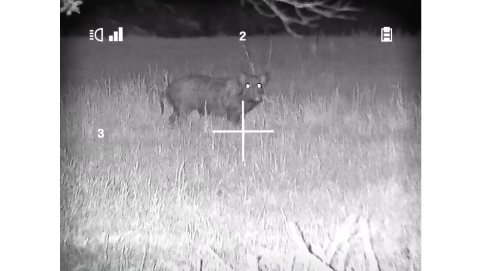 Night Owl Optics NightShot Rifle Scope, 3x40mm, Second Focal Plane, 3 Each in Black and White Reticle, Matte w/ IR850-NS Illuminator, Black, NIGHTSHOTGWP