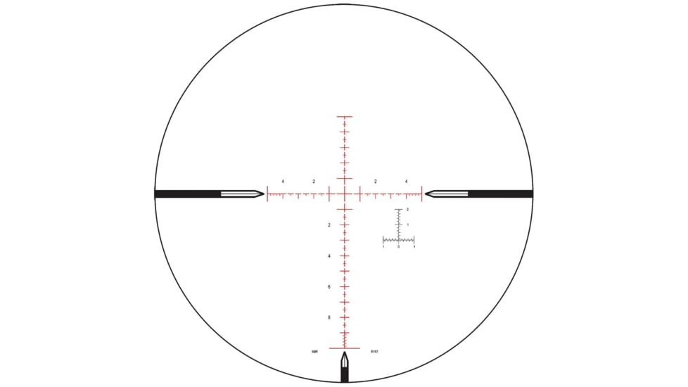 NightForce 2.5-10x42mm NXS Compact Rifle Scope, 30mm Tube, Second Focal Plane, Illuminated MIL-R Reticle, Black, C461