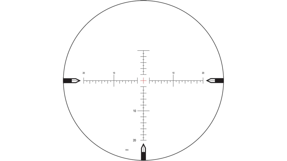 NightForce 5-22x56mm NXS5 Rifle Scope, 30mm Tube, Second Focal Plane, MOAR-T Reticle, Black, Full-Size, C507