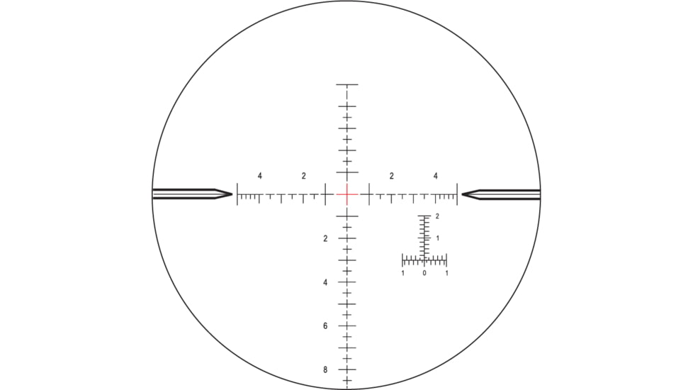 NightForce SHV 4-14x50mm F1 Rifle Scope, 30mm Tube, First Focal Plane, .1 Mil Radian,Illuminated MIL-R Reticle, Black, Full-Size, C557