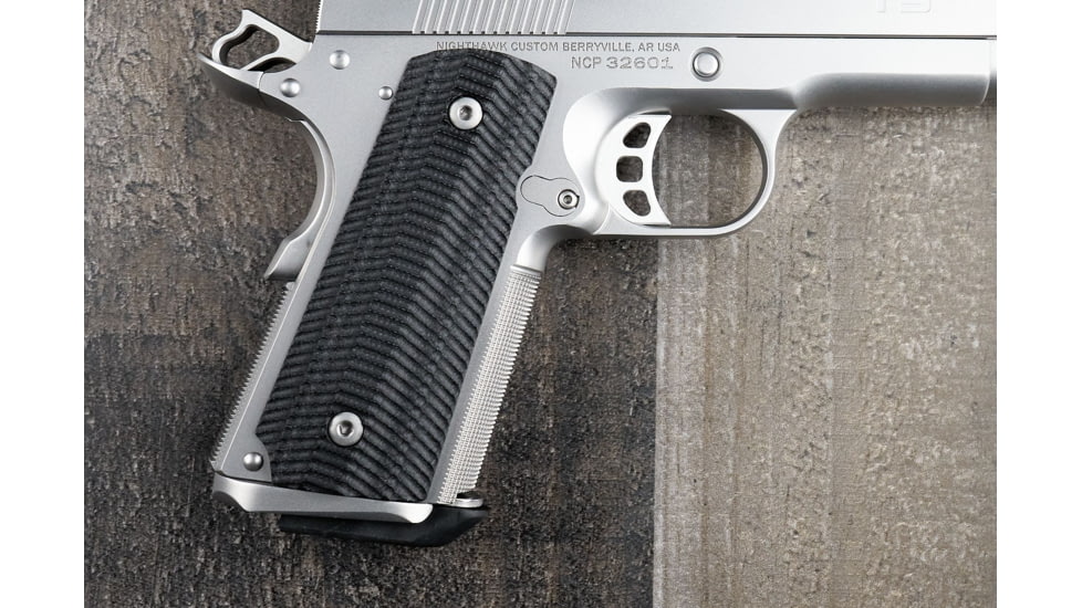Nighthawk Custom Alien Grips, Black, Standart, Officer, No Nighthawk Logo, G102