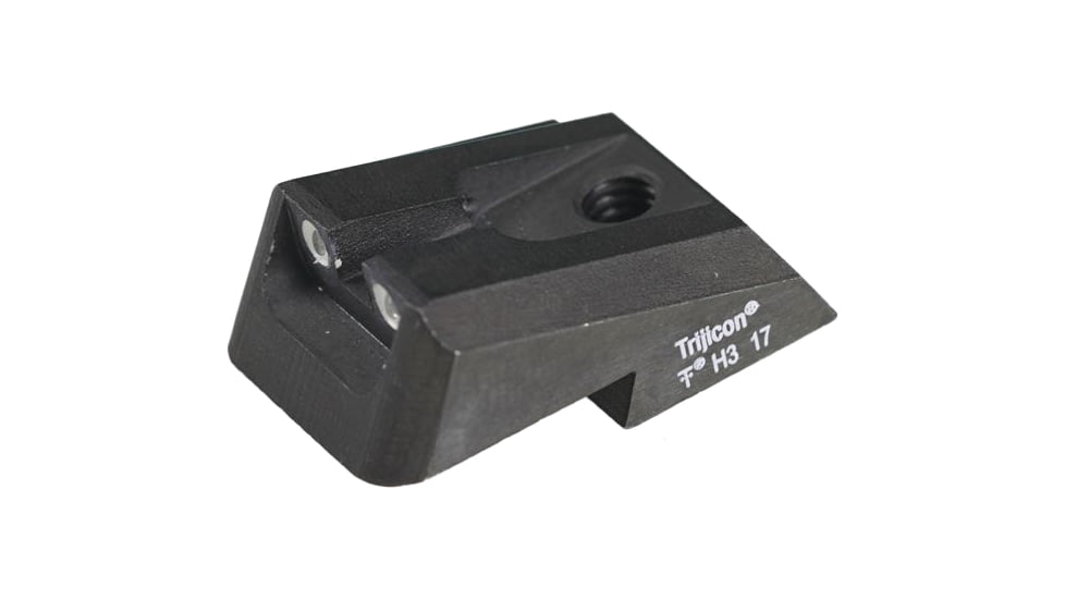 Nighthawk Custom Custom Defensive Fixed Rear Sight Two, 0.077in TRIJICON Tritium Inserts, SI0017-S
