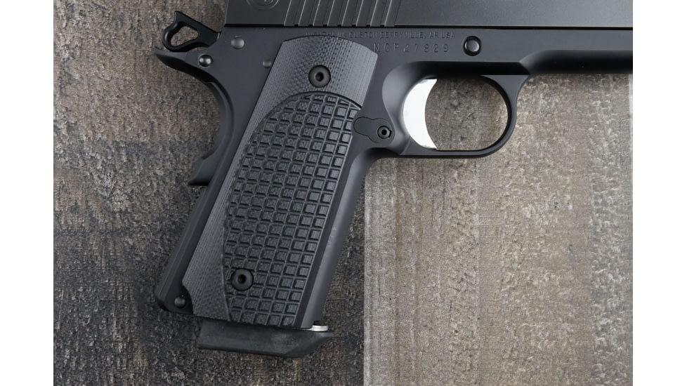 Nighthawk Custom ETC-Frag G10 Grips, Officer,Thin, Black, for Signature Series, Like Heinie Signature Compact, G154