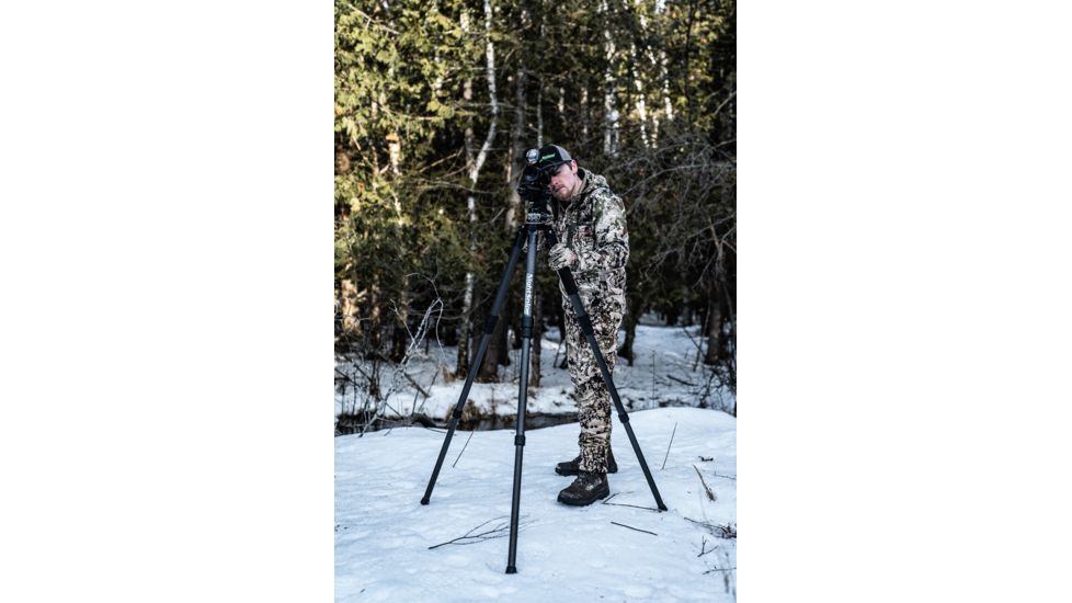 NightSnipe Elite Hunter Carbon Fiber Shooting Tripod, NS67 Ball Head and NightSnipe Picatinny Rail Mount Combo Kit, EHNS67-2288