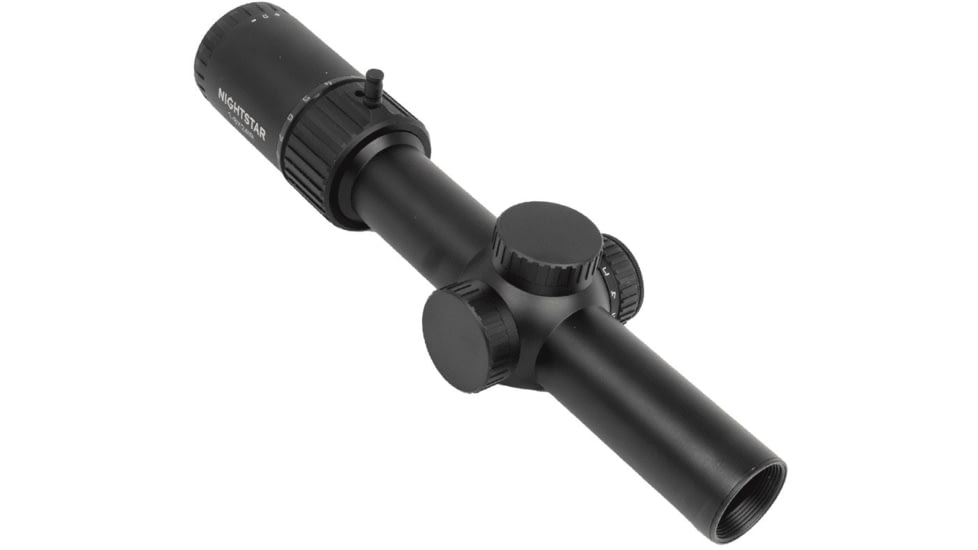 NightStar 1-8x24mm 30mm Tube Rifle Scope, Second Focal Plane, Illuminated Reticle, Black, NS11150R