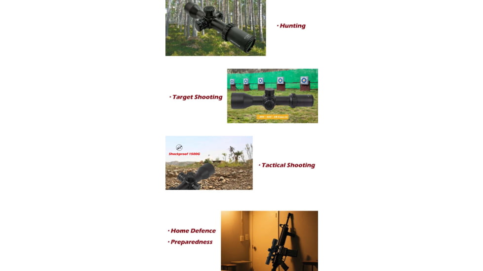 NightStar 3-12x42mm 30mm Tube Riflescope, First Focal Plane, Illuminated Mil-Dot, Black, NS11214