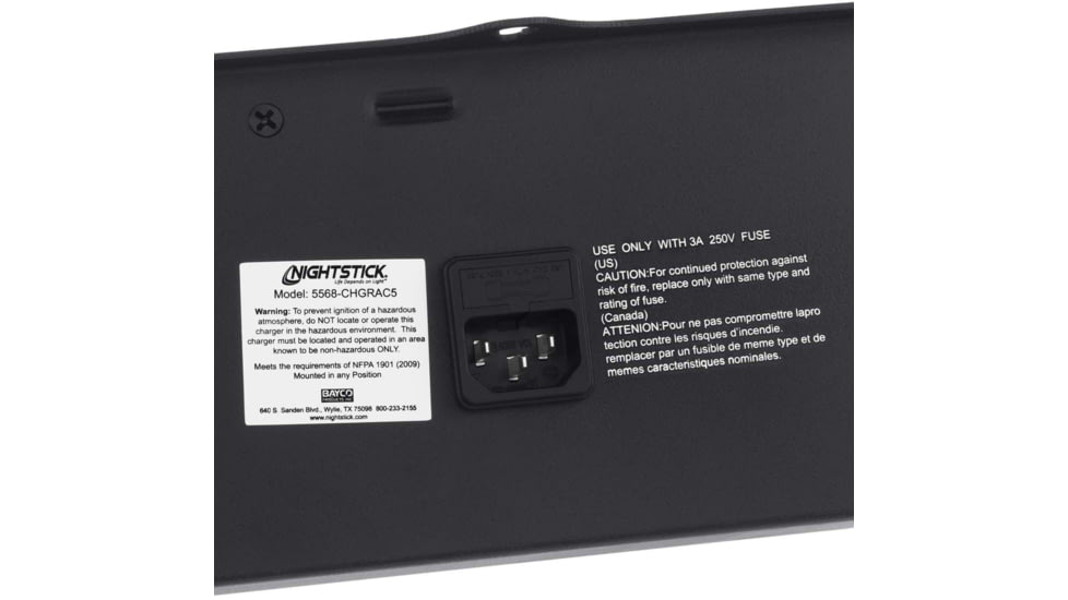 Nightstick 5-bank Ac Charger - Rechargeable Intrant Angle Lights - 5568-CHGRAC5