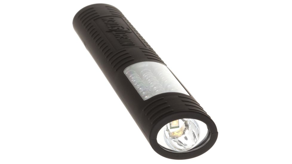 Nightstick Multi-Purpose Flashlight/Floodlight 4AAA Dual-Light w/Magnet,125 Lumens,Black NSP-1224B