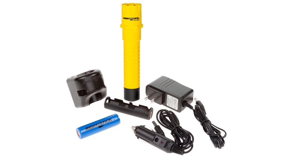 Nightstick Polymer Multi-Function Tactical LED Flashlight,Rechargeable,200 Lumens,Yellow TAC-500Y