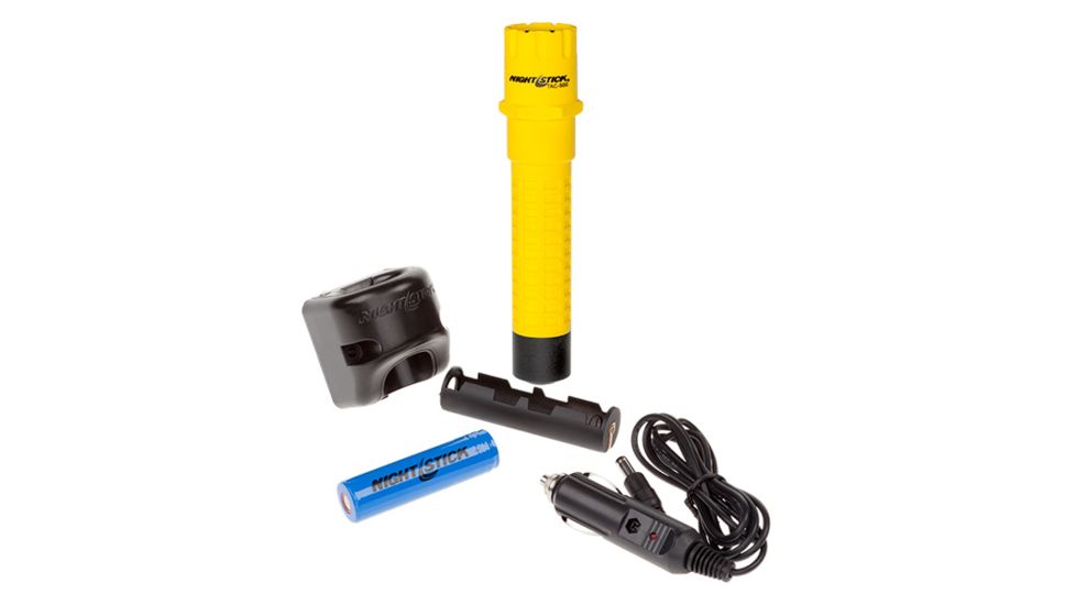 Nightstick Polymer Multi-Function Tactical LED Flashlight,Rechargeable,No AC Power Supply,200 Lumens,Black TAC-500BDC