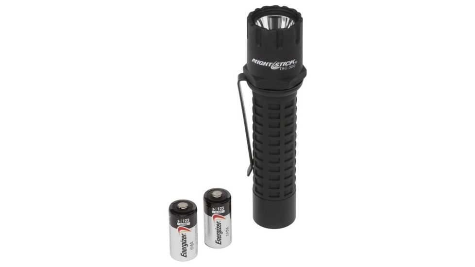 Nightstick Polymer Tactical LED Flashlight,Non Rechargeable,180 Lumens,Black TAC-300B