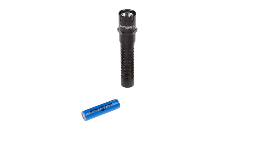 Nightstick Tactical Aluminum LED Flashlight,Rechargeable,Battery Only,200 Lumens,Black TAC-450BLB