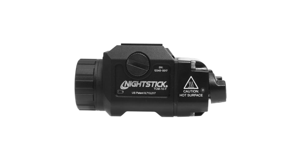 Nightstick Rechargeable Pistol Mounted Light, Fits Picatinny Rail, Anodized Finish, Black, 1,000 Lumens, 25,100 Candela, Rechargeable