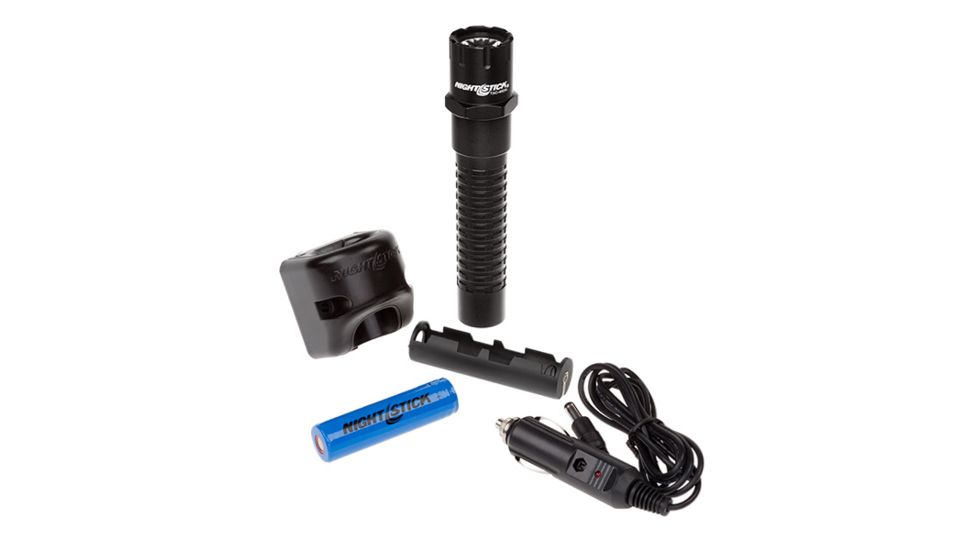 Nightstick Xtreme Lumens Metal Tactical LED Flashlight,Rechargeable,No Power Supply,500 Lumens,Black TAC-460XLDC