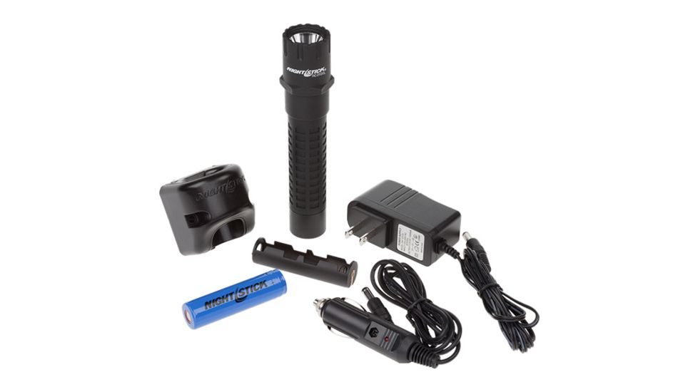 Nightstick Xtreme Lumens Polymer Multi-Function Tactical LED Flashlight,Rechargeable,800 Lumens,Black TAC-510XL