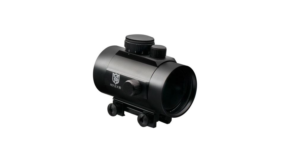 Nikko Stirling 50mm Red Dot with 3/8 Integrated Mounts, Black, Small, NSN N, NRD50IM38