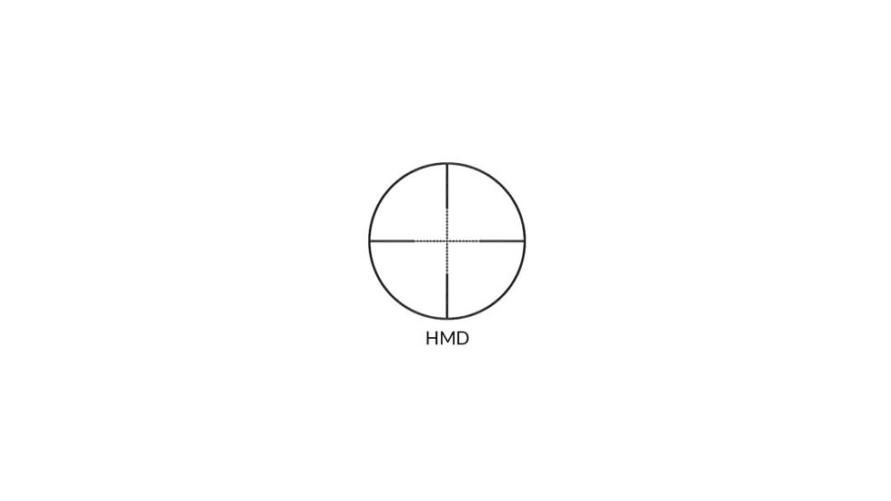 Nikko Stirling Airking 4x32 AO Rifle Scope, 1in Tube, HMD Reticle, 1/4 MOA, Black, ngra432