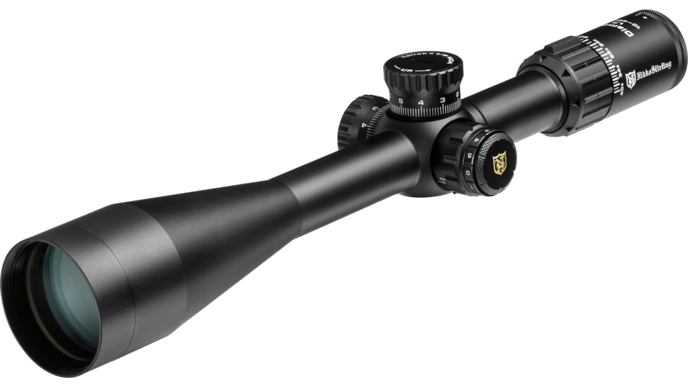 Nikko Stirling Diamond 10-40x56mm, 30mm Tube, Rifle Scope, Illuminated Half Mil-Dot Reticle w/Sunshade, Matte Black, NDSI104056LRHMD