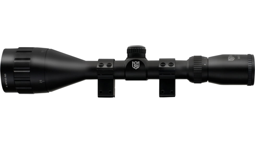 Nikko Stirling Mount Master 4-12x50mm Rifle Scope, 1in Tube, HMD Reticle, 1/4 MOA, Black, nmm41250aon