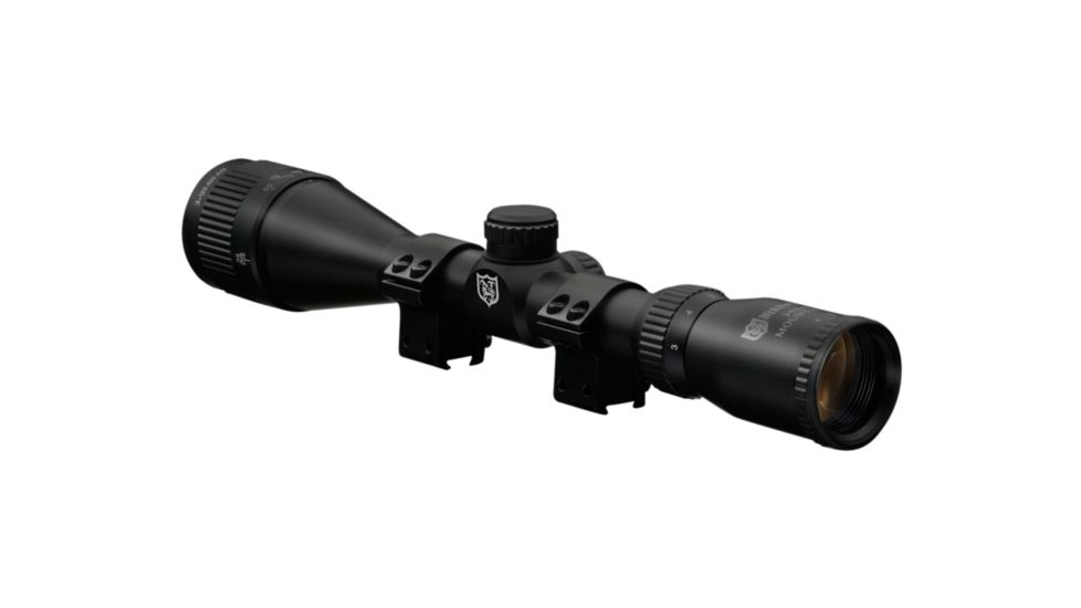 Nikko Stirling Mountmaster AO Rifle Scope, 3-9x40mm, 1 inch Tube, 1/4 MOA, HMD Reticle, Clam Pack, Black NMM3940AOWC