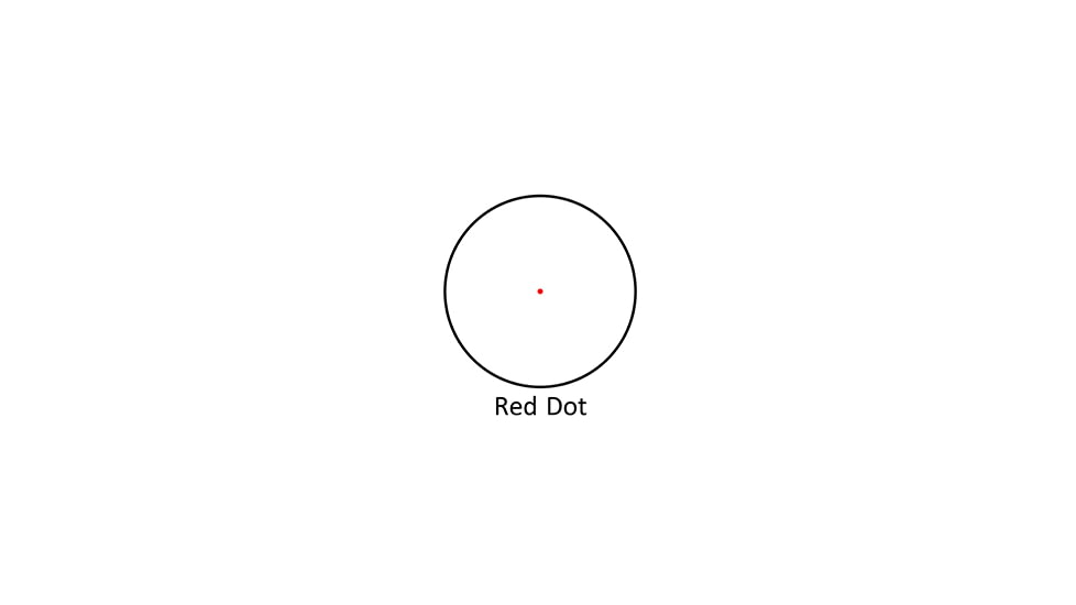 Nikko Stirling NRD30H 1x Red Dot Sight, 3 MOA Dot, Black, nrd30h