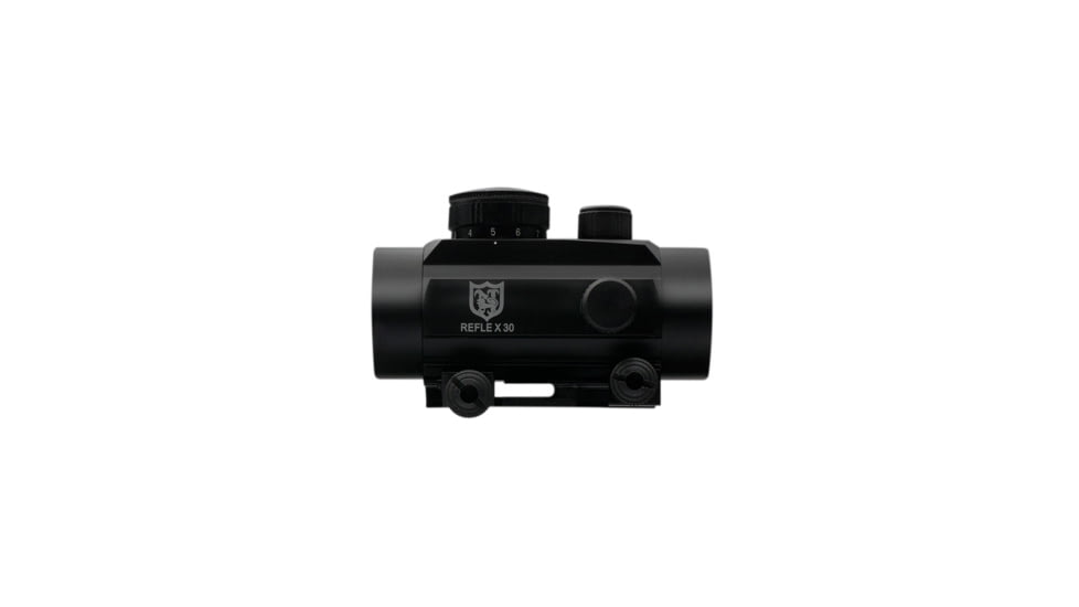 Nikko Stirling NRD40IM 1x42mm Red Dot Sight w/5/8 Scope Ring Mounts, 4 MOA Dot, Black, nrd40im