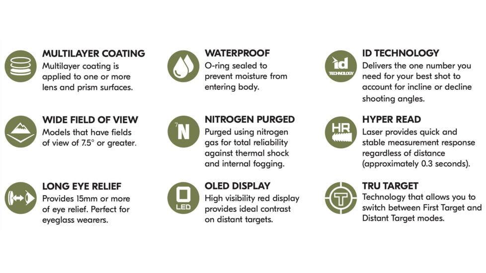 Nikon 6x 21mm Laser 50 Laser Rangefinder, Black, 16754