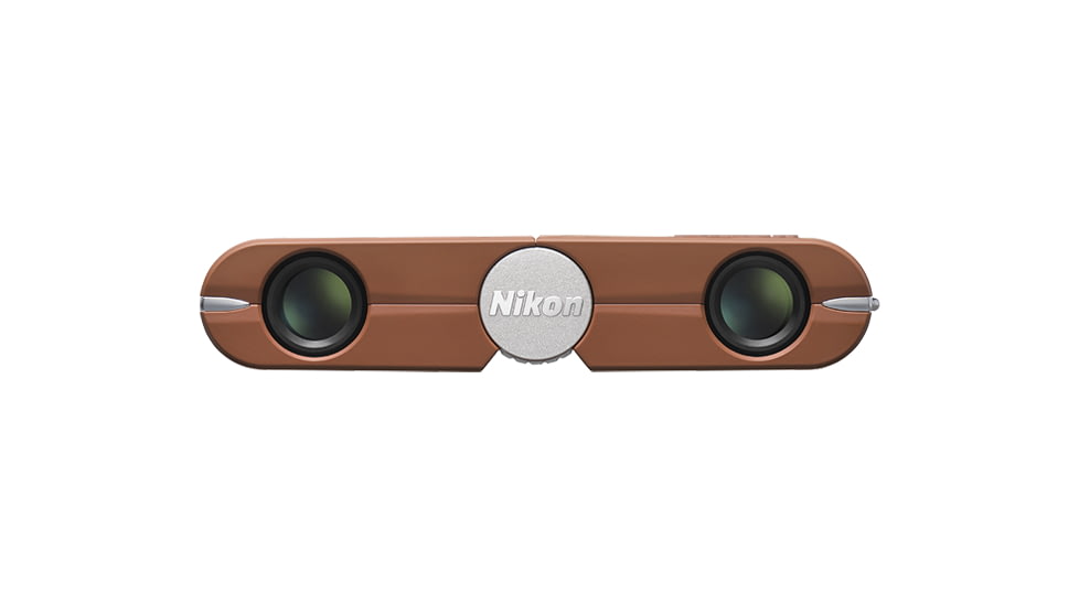 Nikon CF 4x10mm Roof Prism Binoculars, Amber Brown, 16842