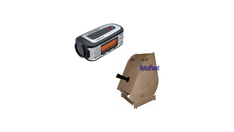 2-PC Classroom Space Exploration Kit - Celestron SkyScout Personal Planetarium and Solarscope Wooden Solar Scope