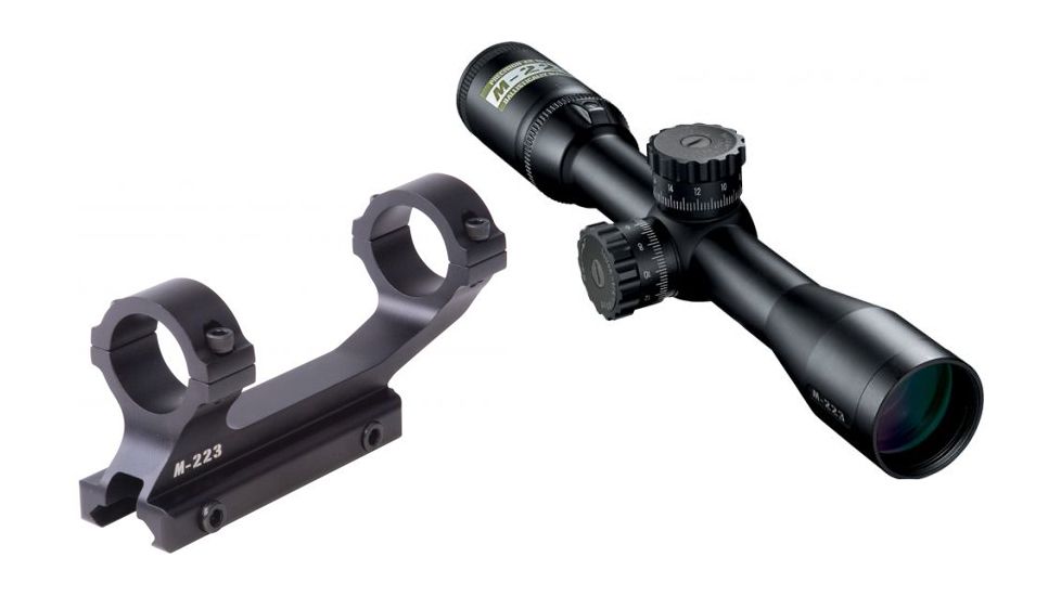 Nikon M-223 2-8x32mm Rifle Scope, Matte BDC 600 Reticle w/ Interchangeable Turret 16303 w/ Nikon M-223 XR Mount 833