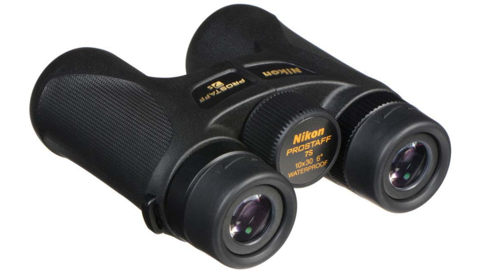 Nikon Prostaff 7S 10x30mm Roof Prism Waterproof Binoculars, Black, 16001
