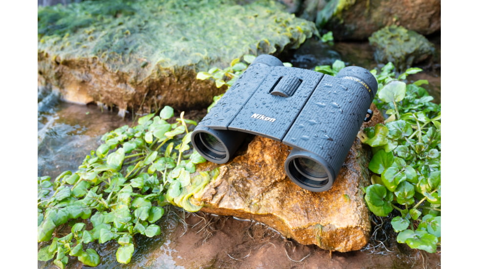 Nikon Trailblazer 8x25mm Porro Prism Binoculars, Black, Compact, 16852