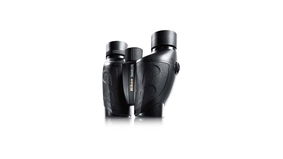 Nikon Travelite 12x25mm Porro Prism Compact Binoculars, Black, 7279