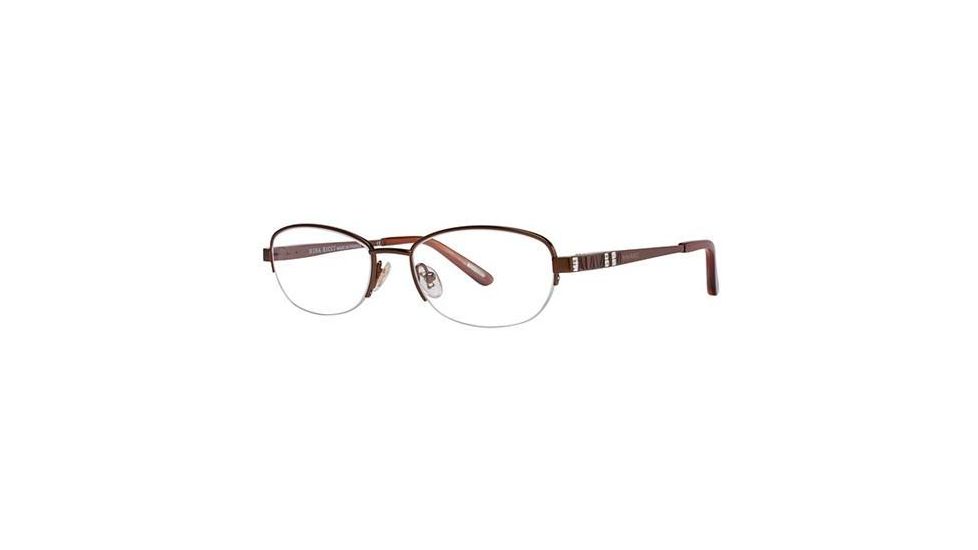 Nina Ricci NR2260F Progressive Prescription Eyeglasses - Frame Brown, Size 51/18mm NR2260F02