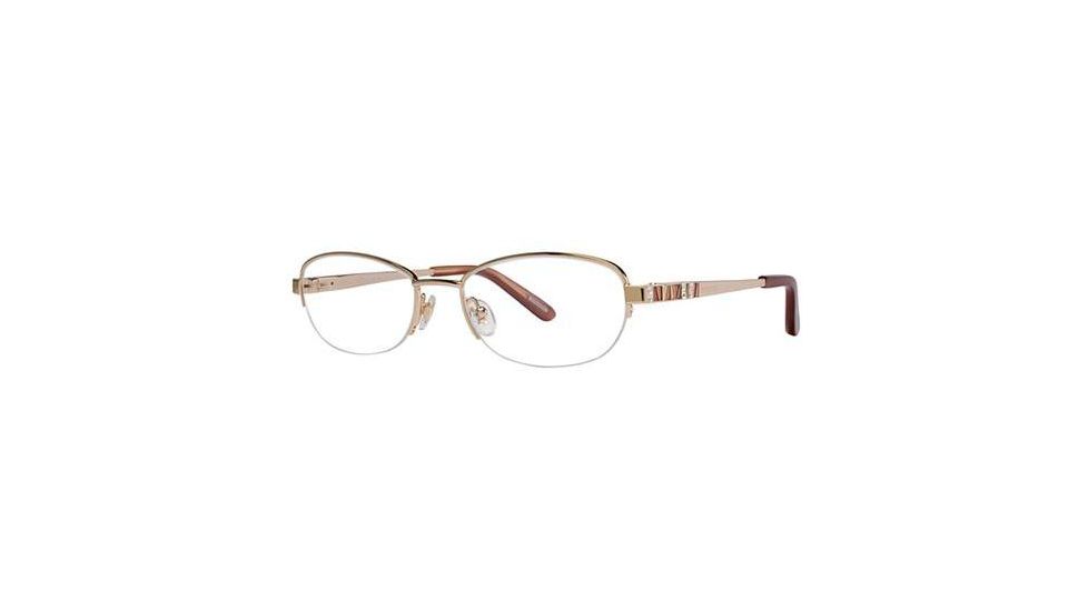 Nina Ricci NR2260F Progressive Prescription Eyeglasses - Frame Light Gold, Size 51/18mm NR2260F04