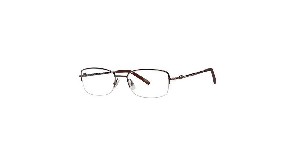 Nina Ricci NR2279F Progressive Prescription Eyeglasses - Frame Brown, Size 52/18mm NR2279F02