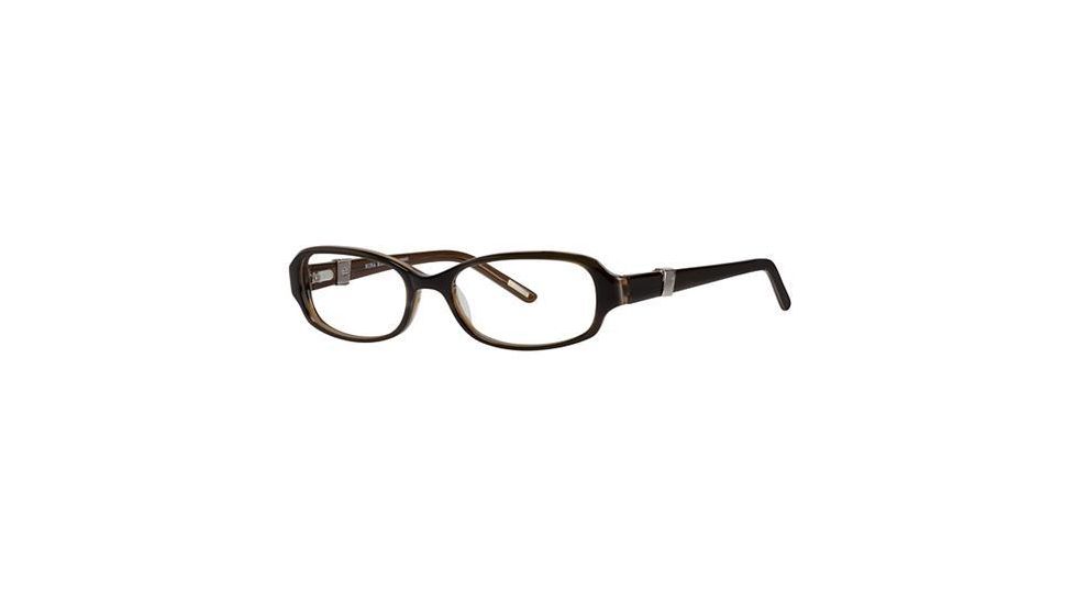 Nina Ricci NR2577F Single Vision Prescription Eyeglasses - Frame Khaki/Brown, Size 51/16mm NR2577F04