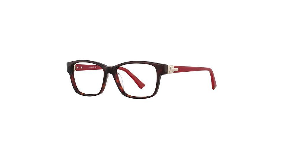 Nina Ricci NR2731 Single Vision Prescription Eyeglasses - Frame Tortoise/Red, Size 52/14mm NR2731F03