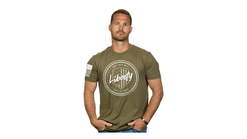 Nine Line Apparel Liberty Crcl Men's T-shirt Green X-large