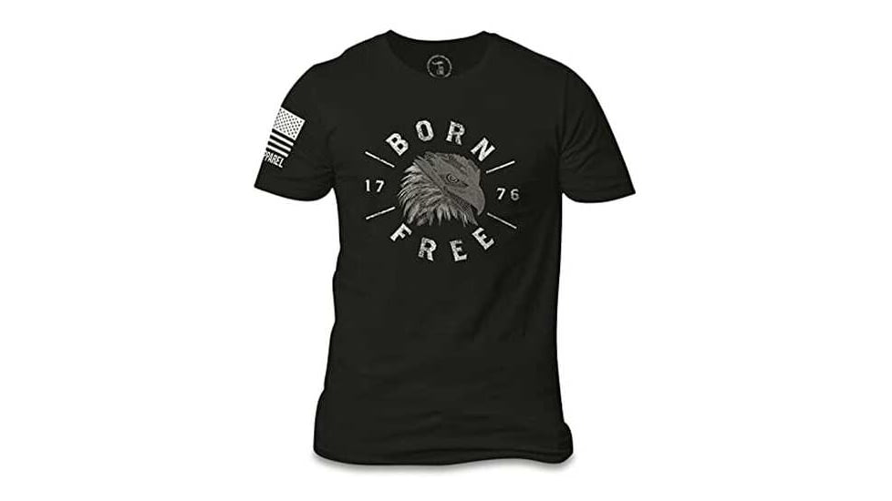 Nine Line MENS EAGLE T-SHIRT - BLACK, LARGE EECB981D
