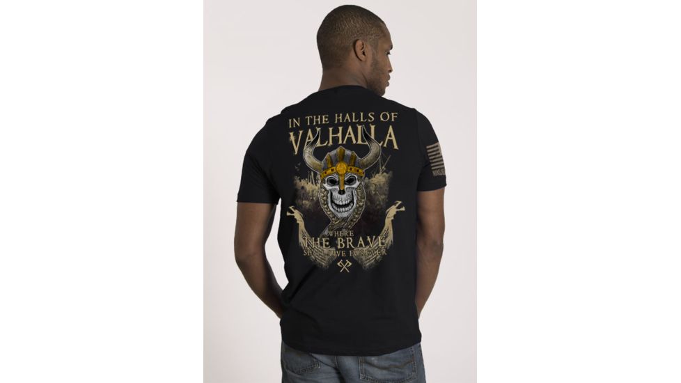 Nine Line Valhalla Graphic T-Shirts - Mens, Black, Small VALHALLA-TS-BLACK-S