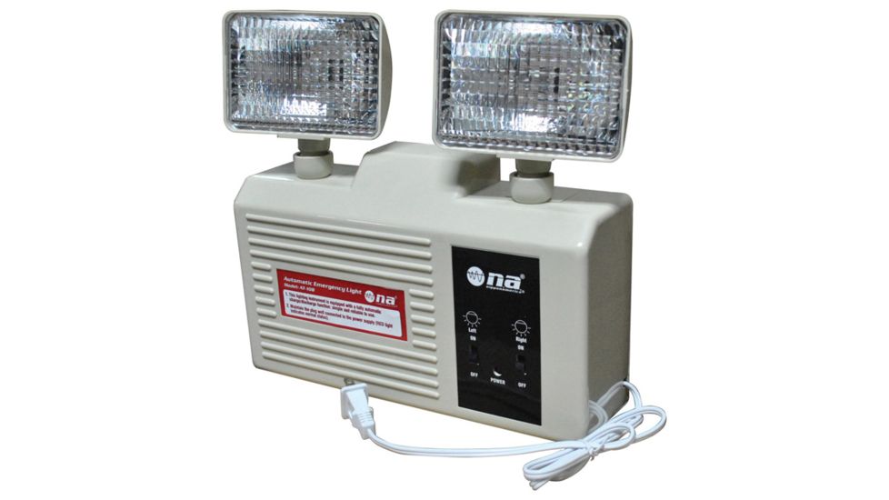 Nippon Emergency Stairwell Light Rechargeable Battery Backup, White AT108