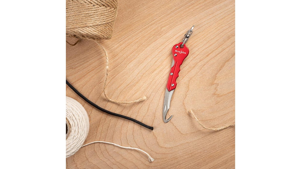 Nite Ize DoohicKey Key Chain Hook Knife, Red, KMTC-10-R7